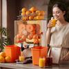 Commercial Orange Juicer Machine, 120W Electric Orange Juice Press, Stainless Steel Orange Squeezer for 20 per Minute, Lemon Citrus Pomegranates