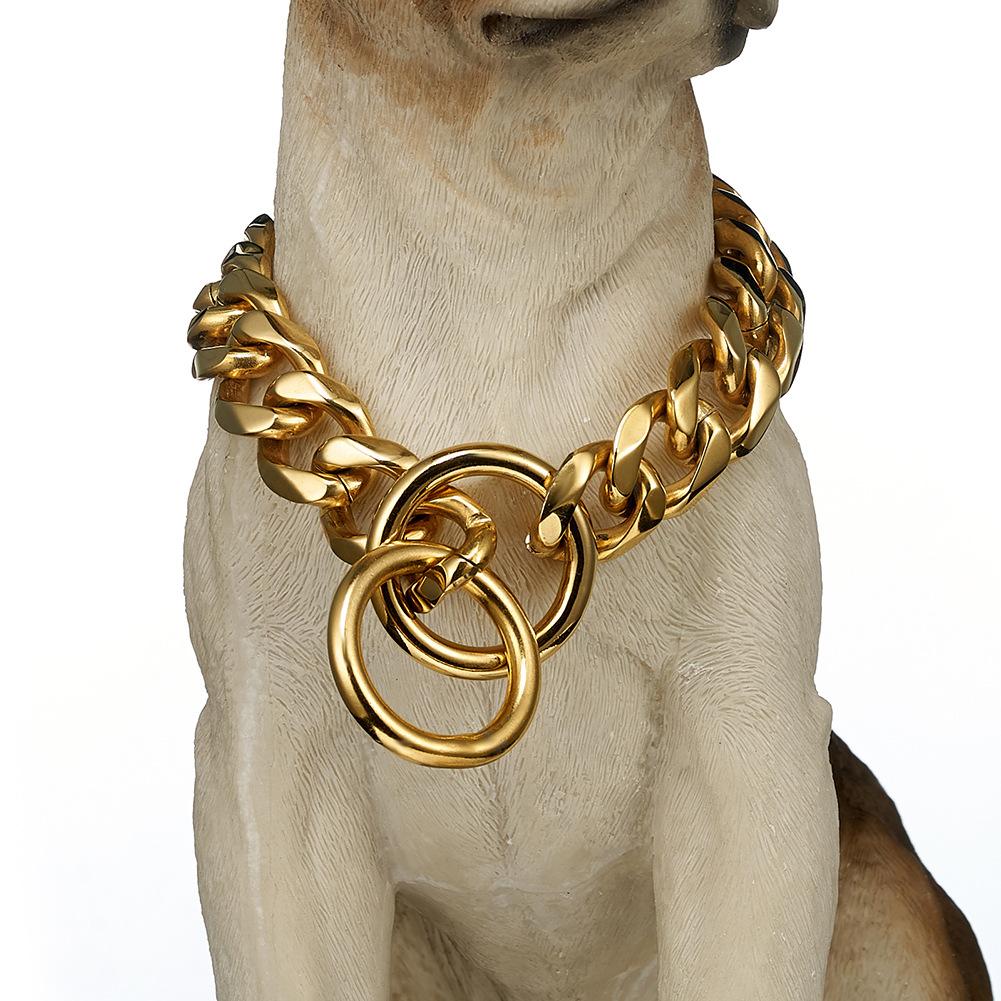 Kaufe 19mm Edelstahl Haustier Hund Kette Titan Stahl Sechs Seiten Schleifen  Hundehalsband Halsband Pit Bull Bully Pit Bull Dobermann zum Preis ab 25 |  Joom