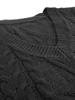 European and American Women's V-Neck Sleeveless Twisted Sweater Vest