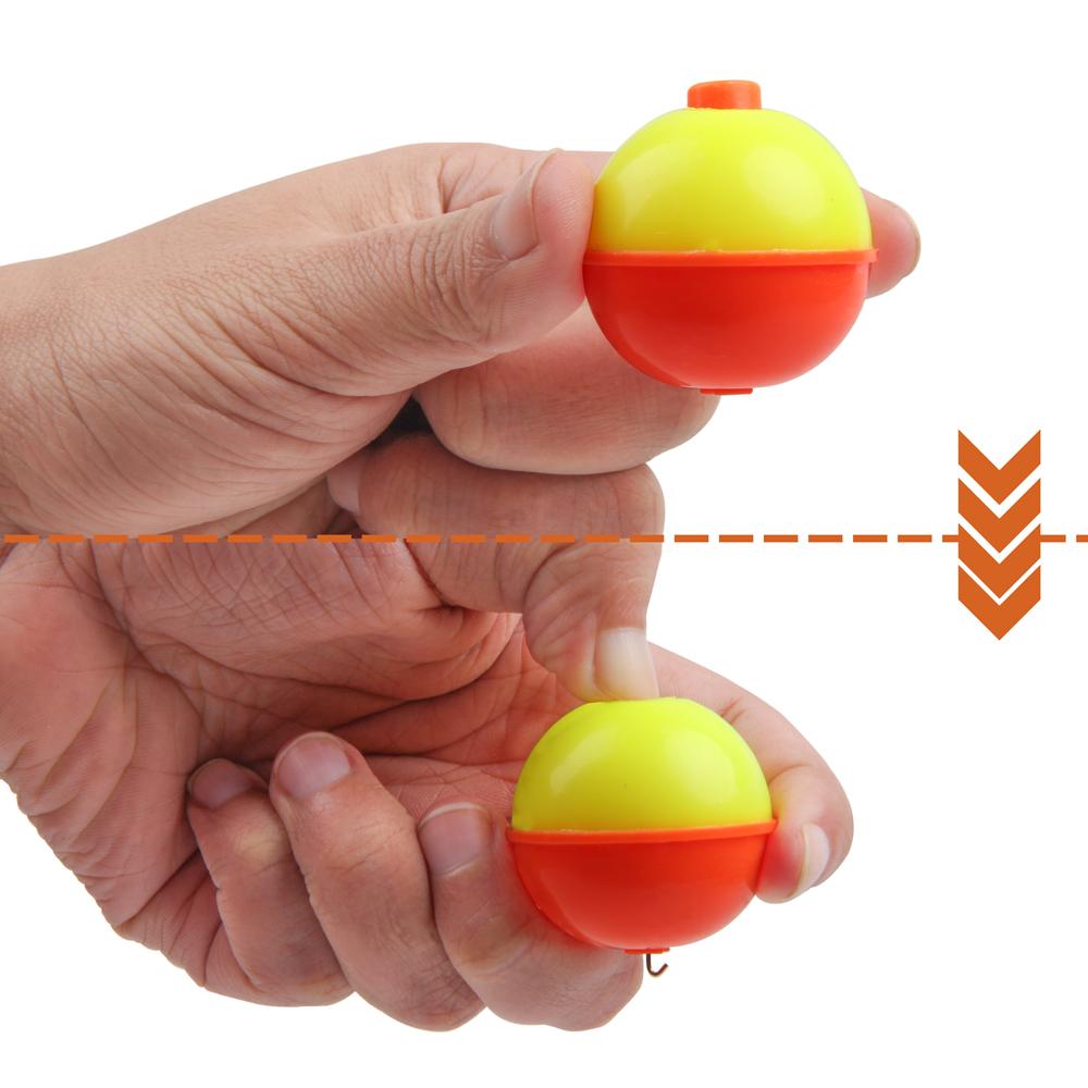 Shaddock 20 Buc. Plute Snap-on Pescuit Plute Rotunde cu Buton de Apăsare Set Boi Pescuit Accesorii Echipament Pescuit