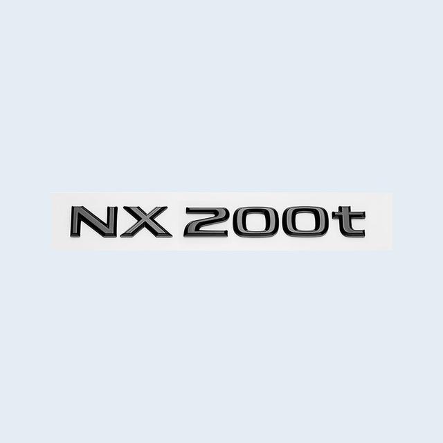 Car Trunk ABS Chrome Gloss Black Letters Logos Badge Emblem Decals Styling Sticker For Lexus NX NX200 NX300 NX200t Accessories