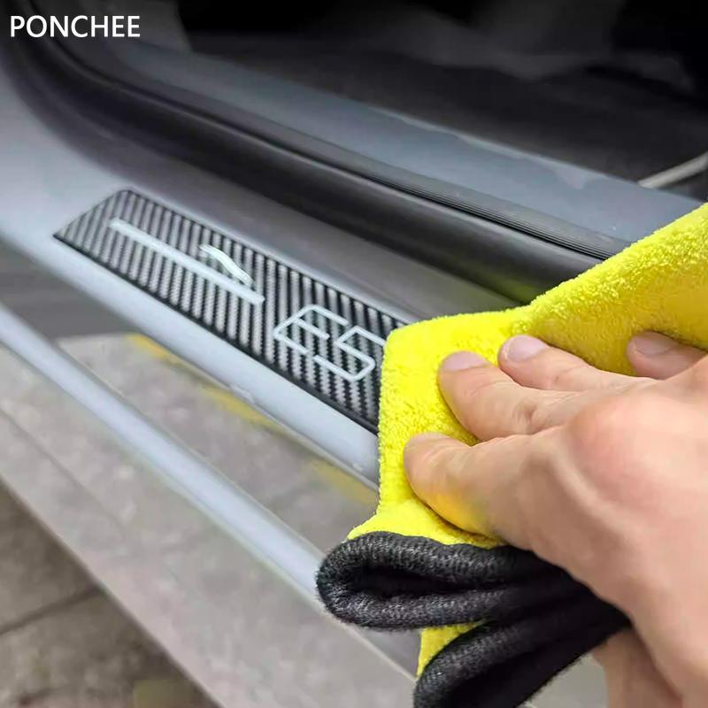 For Geely EX5 Galaxy E5 2024-2025 Door Welcome Step Threshold Bar Car Threshold Protection Against Rubbing Automobile Supplies