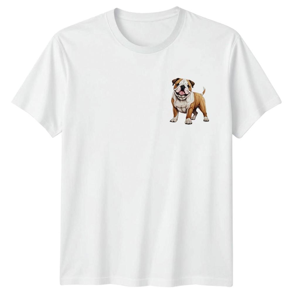 Bulldog Dogs Animals Unisexs TShirt Unisexs Tee Cartoon Graphic Unisex Apparel S
