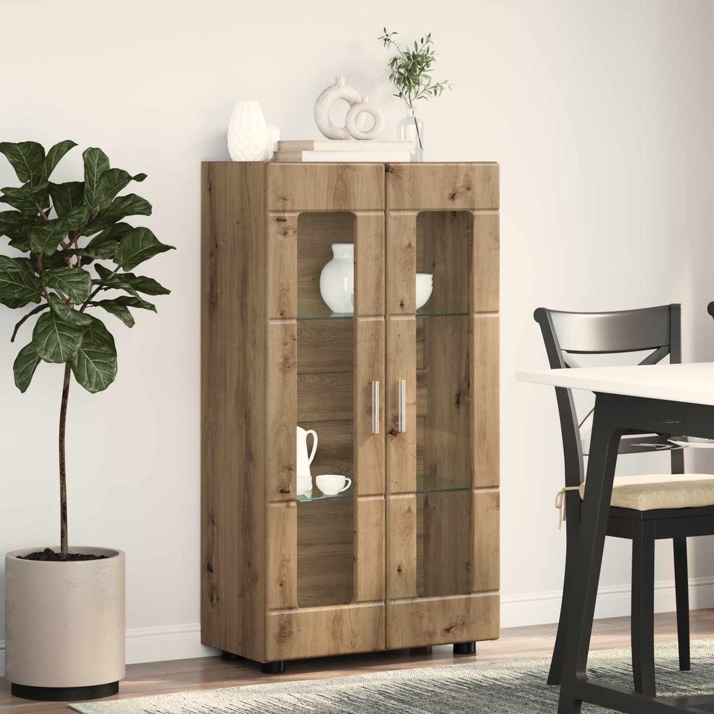 FLORIN Sideboard Artisan Oak 55.5 x 29 x 100 cm Engineered Wood