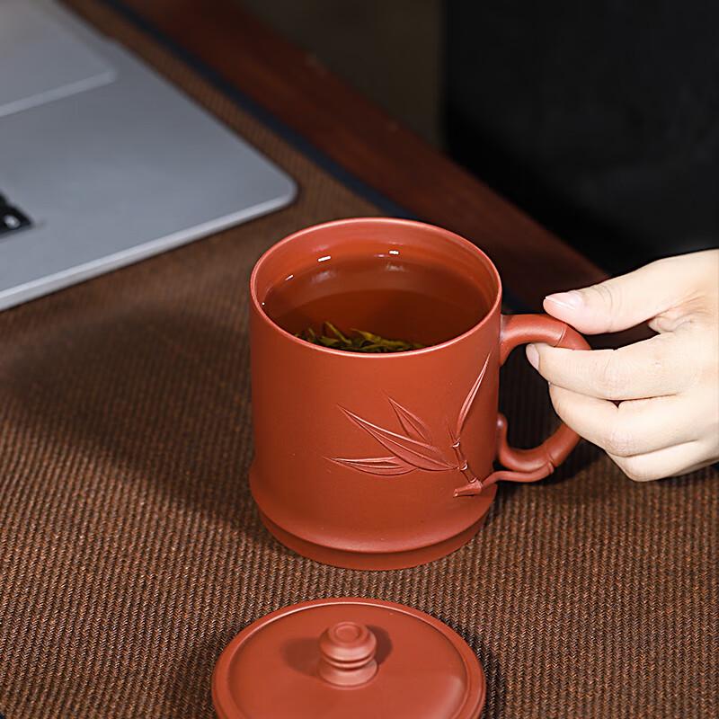 Bai Nian Li Yong Yixing Purple Clay Covered Tea Cup