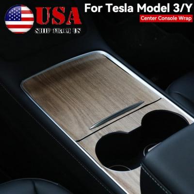 Center Console Wrap Cover Sticker Decoration For Tesla Model 3 Y - Car Auto