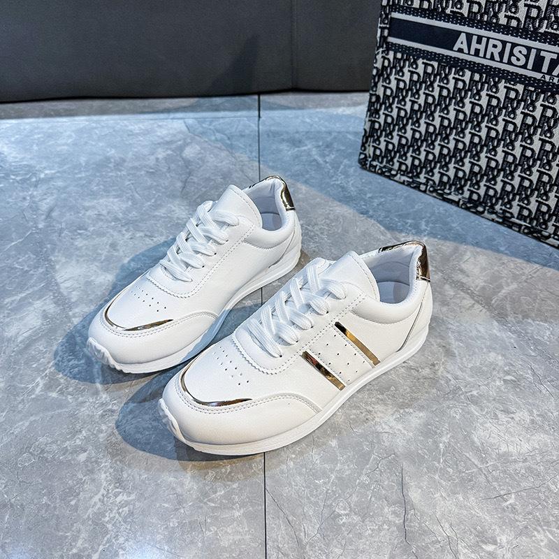 Женская спортивная обувь дизайнерская белая нескользящая повседневная обувь дышащая обувь на плоской подошве для девочек обувь для бега и ходьбы на открытом воздухе 35 белый 3379₽