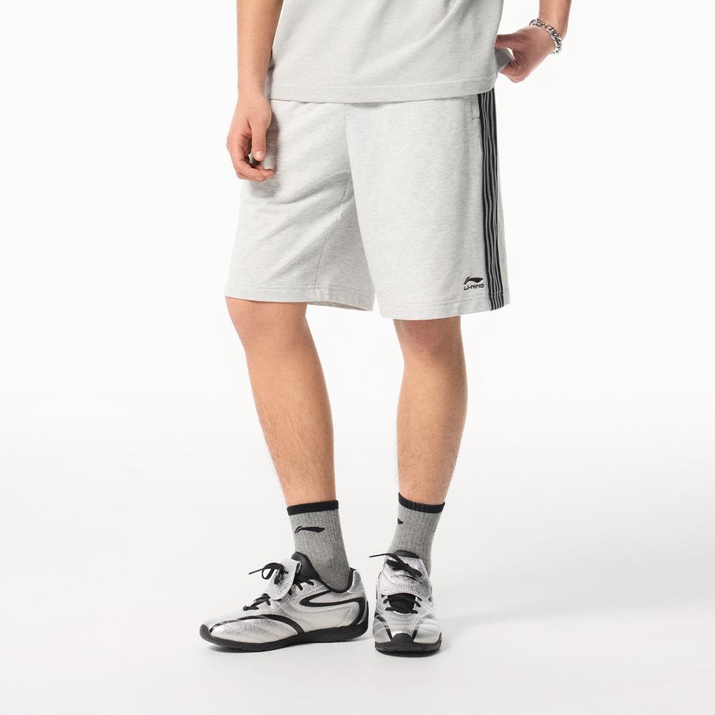 Li-Ning Striped Minimalist Versatile Soft Casual Five-Point Shorts Men Shorts AKSW227-4