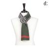 Elkate Women's Rectangular Muffler LDR162 In-between Season Color Block Scarf