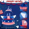 Porch Goose Outfits for 23 Inch Lawn Statue, 4th of July Costume for Cement Statue,Sculpture Clothes for Garden Patio USA 250th Anniversary Decoration