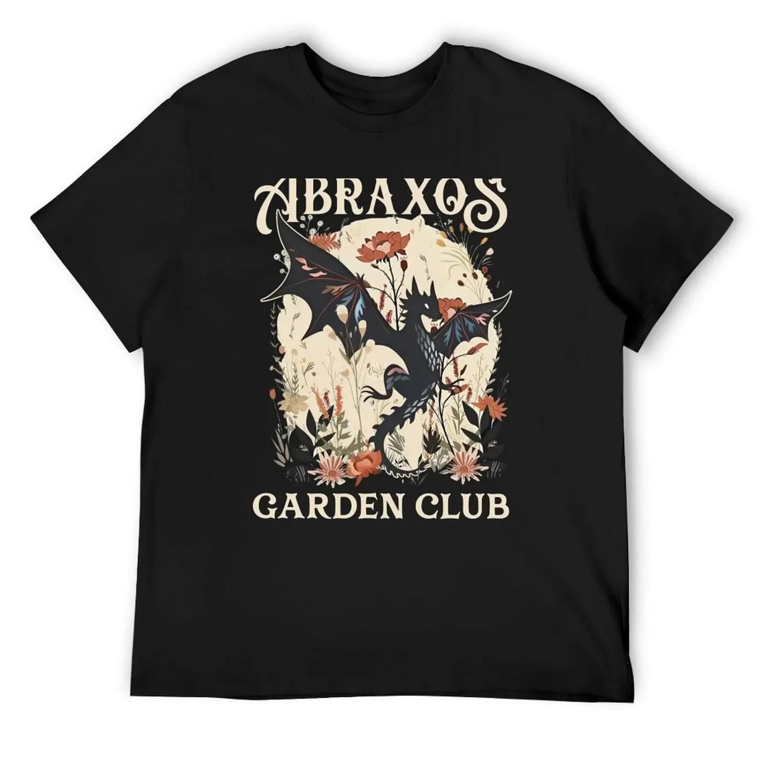 

Throne Of Glass Abraxos Garden Club Vintage T-Shirt summer shirt clothes topping tshirts for men XXXXXL чорний