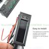 Adjustable Car Temperature Clock 12V 3 in 1 Thermometers Voltmeter Gauge Electronic Clock LED Digital Display LCD Screen