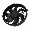 24V Car Cooling Air Fan 7 Blades 160W Power Heat Dissipation Black for Buses Trucks