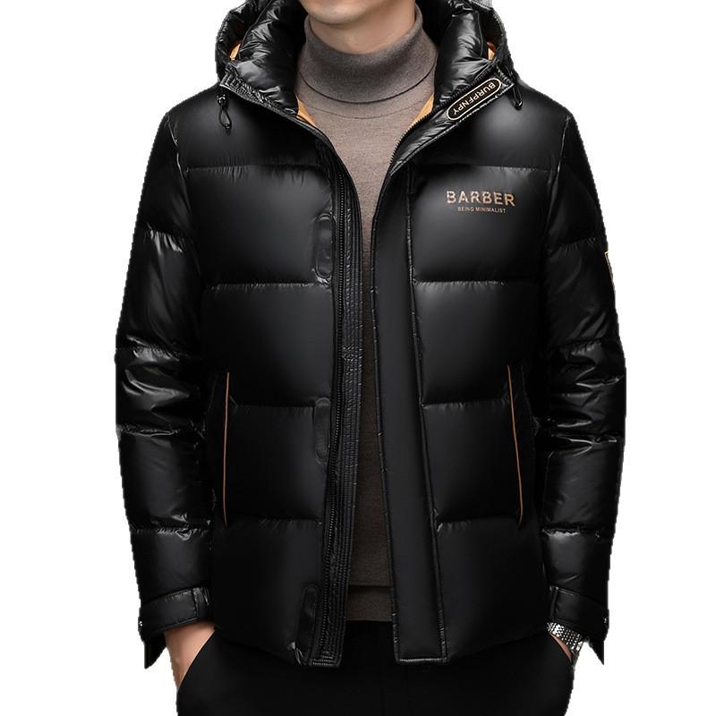 2025 Men's Winter Thickened Stand Collar White Duck Down Jacket