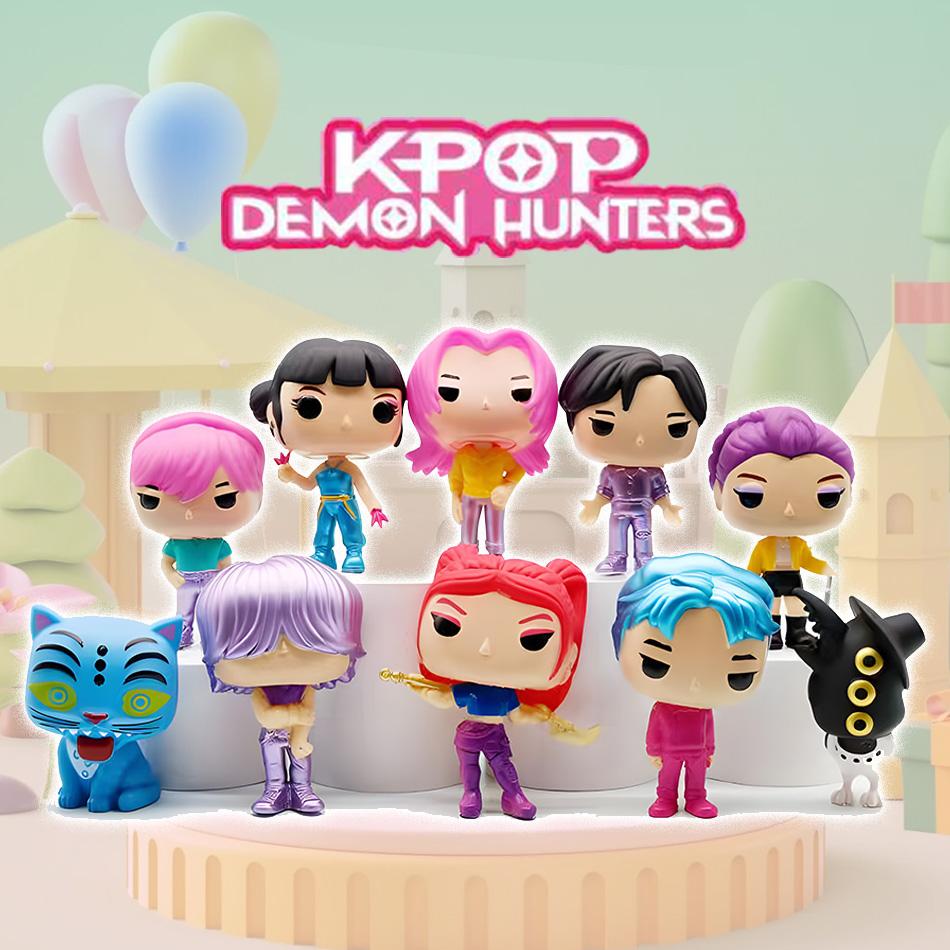 Kpop Dämonenjäger Figur Sammlerstück Spielzeug Derpy Tiger Rumi Mira Zoey Sussy Statue - Einzelne Einheit Huntrix Puppe