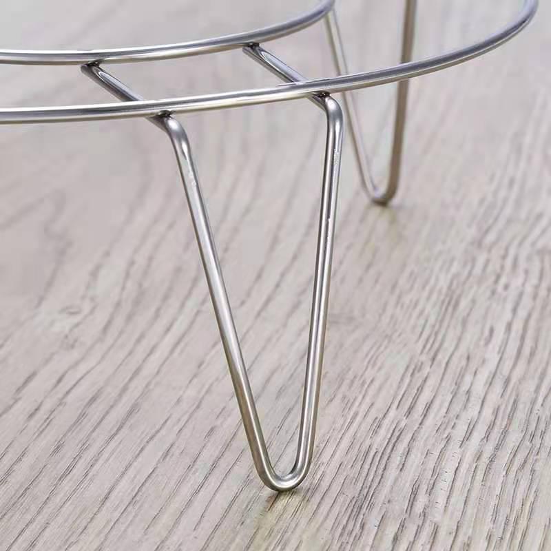 Stainless Steel Multifunctional Triangle Steamer Rack for Vegetables and Pot Storage