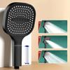 New 3 Modes Adjustable Shower Head 13cm Large Panel High Pressure Massage Shower Head Filter Element Bathroom Accessories