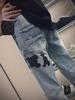 Men's Slim Fit High Street Embroidered Skinny Jeans – Trendy Student Style