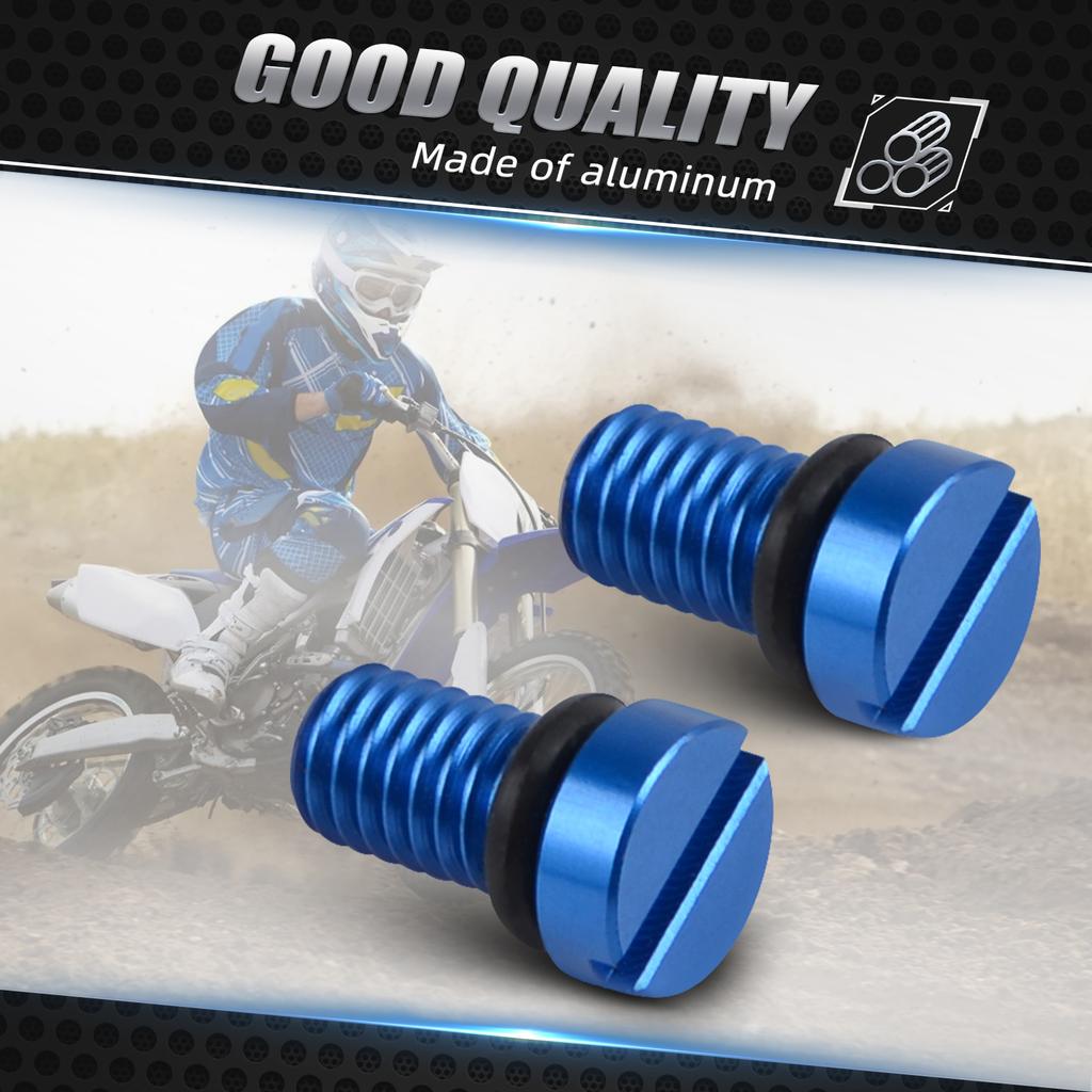 M5x 0.8 Aluminum Air Valve Cap Screw For Fork Honda CR CRF 80 85 125 250 450 R RX CRF250R CRF450R CRF250X 450X Motocross