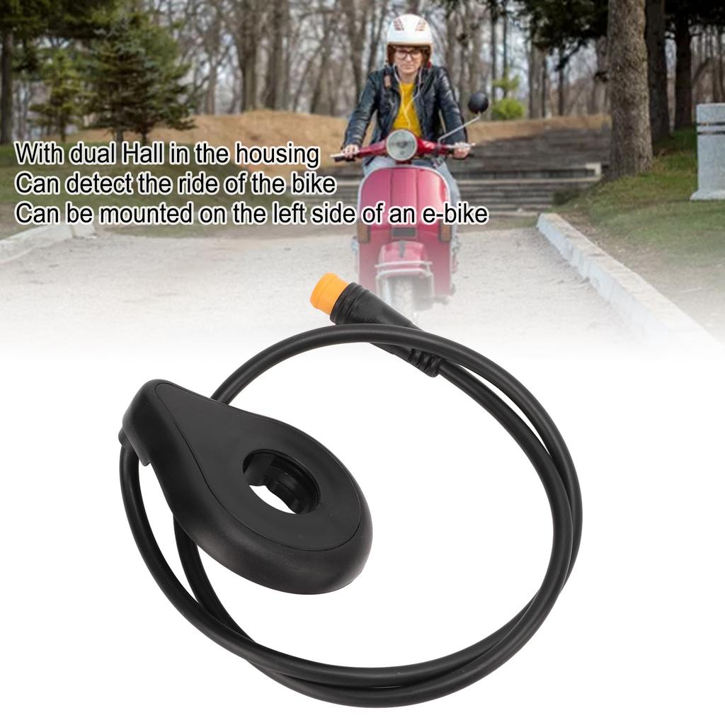 Elektrischer Hilfssensor Pedal-Hilfssensor Dual-Hall Wasserdichte Schnittstelle Einfache Installation für Elektrofahrrad