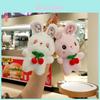 Charming And Fluffy Space Bunny Keychain In White And Blue For Stylish Backpacks
