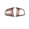 For BMW 2 Series Touring 2015- Wood Grain Steering Wheel Switch Cover Trim