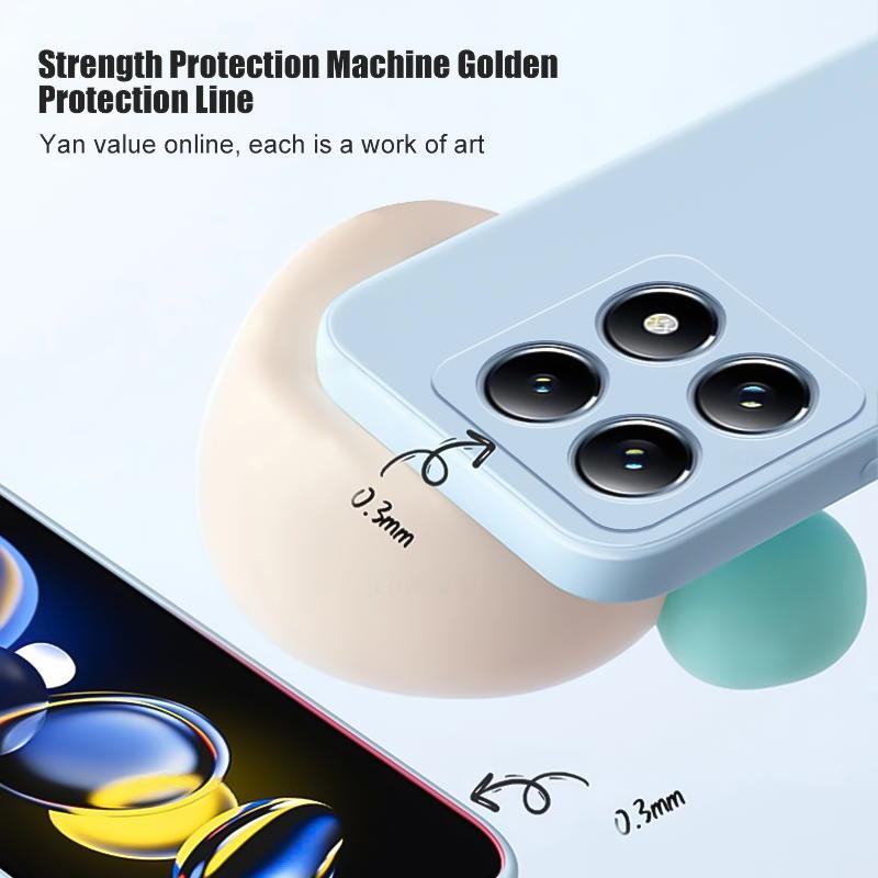 Liquid Silicone Phone Case For Xiaomi 15T Pro 14T 13T 12T 11T 10T 9T 13 12 11 Lite 14 15 Ultra 17 Pro Max Shockproof Back Cover