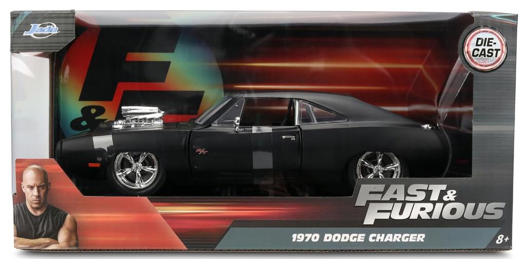 Kyosho Jada Toys Fast Furious Series Scale Dodge Charger Finished Model JADA35729 & 1/24 R/T (Dominic)