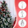36 Pieces Christmas Ornaments Hanging Crystals Decorative Year Celebration Wreath Winter