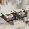 Large Capacity Underwear Storage Basket Pure Color Under Cabinet Hanging Organizer Basket Design Under Shelf
