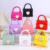 Women Handbag with Chain Strap Heart Clasp Mini Crossbody Bag Girls Cute Crossbody Purse for Street Dating Shopping