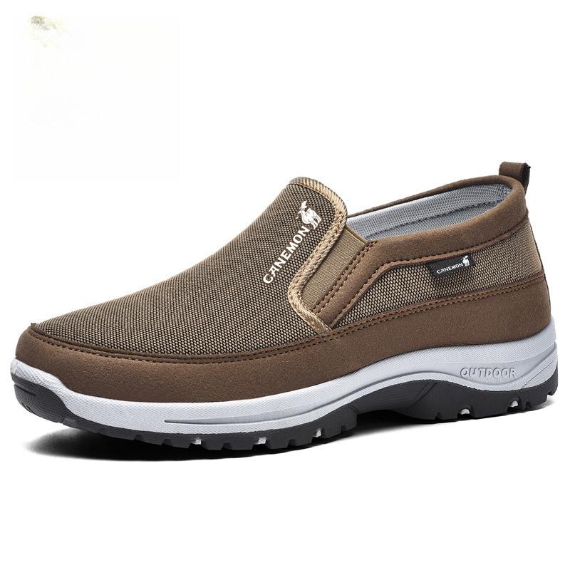 Men's Casual Loafers Retro Driving Shoes Slip-on Vulcanized Soft Soles Non-slip Large Size