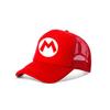 Kids Cartoon Protection Mario Sun Mesh Cap Breathable Shade Hat