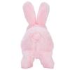 Plush Rabbit Toy Realistic Bunny Toy Parent Child Interaction Electric Jumping Rabbit for Kids Pink
