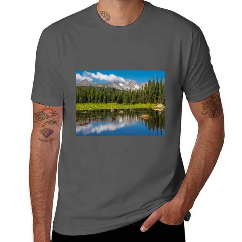 Red Rocks Lake Tshirt Athletic Quick Dry Tshirt For Unisex