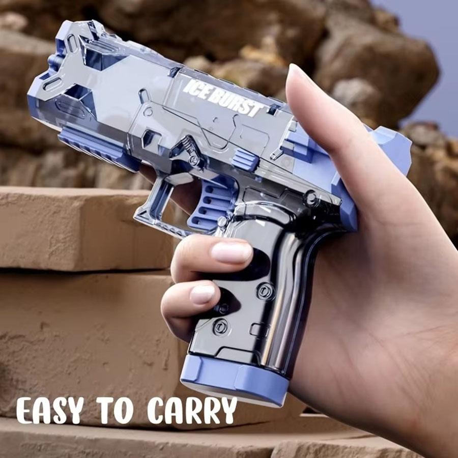 Portable Children Water Gun Manual Ice Burst Automatic Reloading Waterguns Summer Outdoor Pool Garden Fight Games Toys for Kids