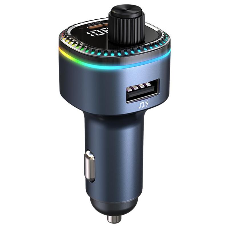 

C58 Bluetooth-compatible Adapter FM Transmitter Car MP3 Music Player Type-C+USB Car Charger Type A