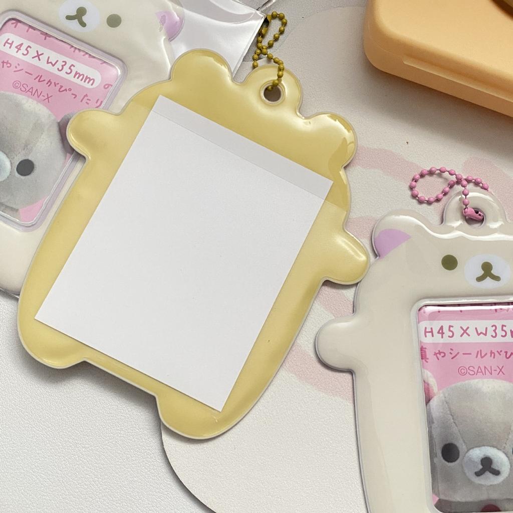 Kawaii Baby Bear Shaped Pocard Holder for 3inch Po Cute Bear Po Sticker Purikura Holder Anime Goods Card Goo Card Case