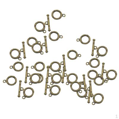 20 Sets Bronze-Haken und Stabverschluss-Halskettenarmbänder