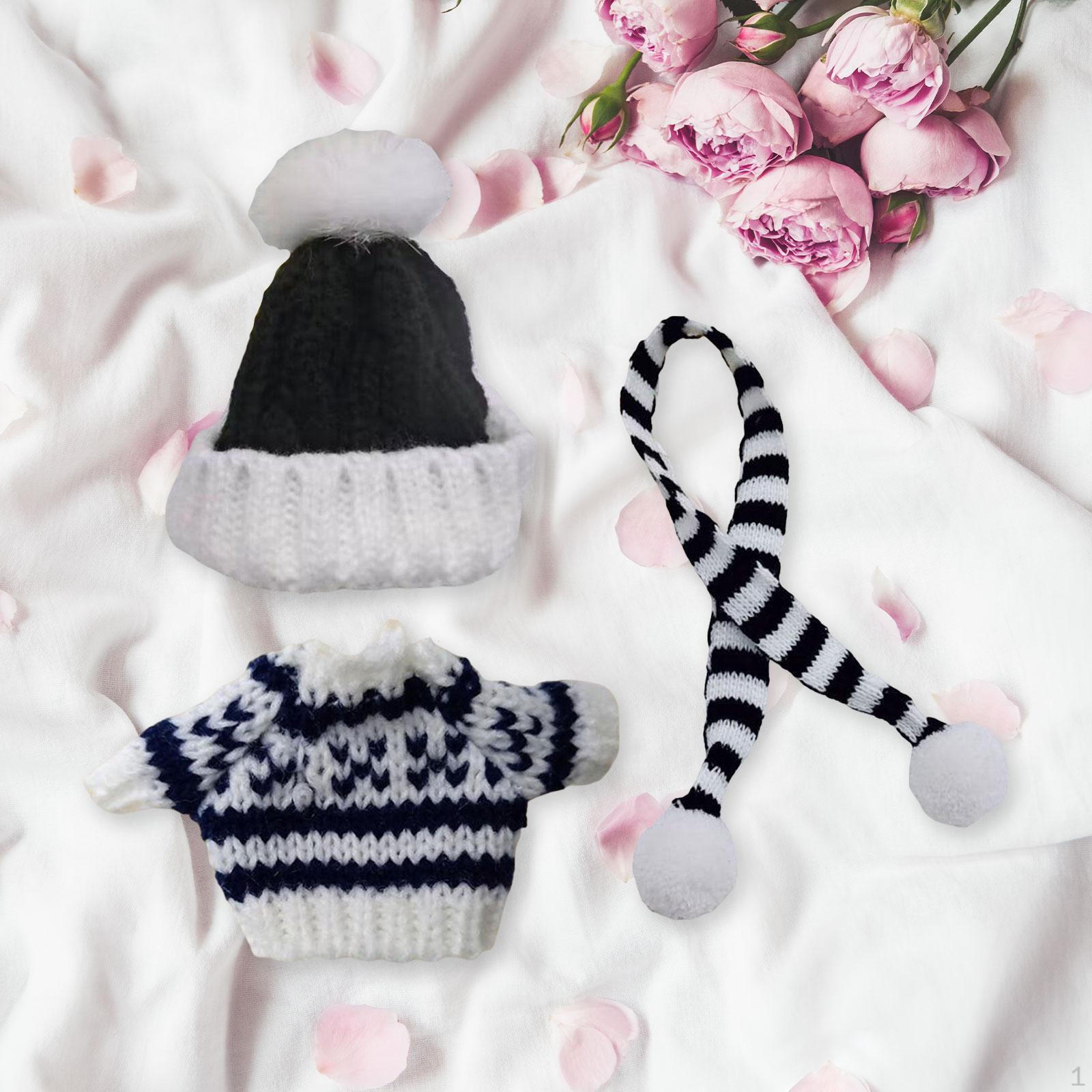 

Кукла свитер одежда комплект наряды шарф шапка наряд зимняя одежда аксессуары девочка Black Snowflake