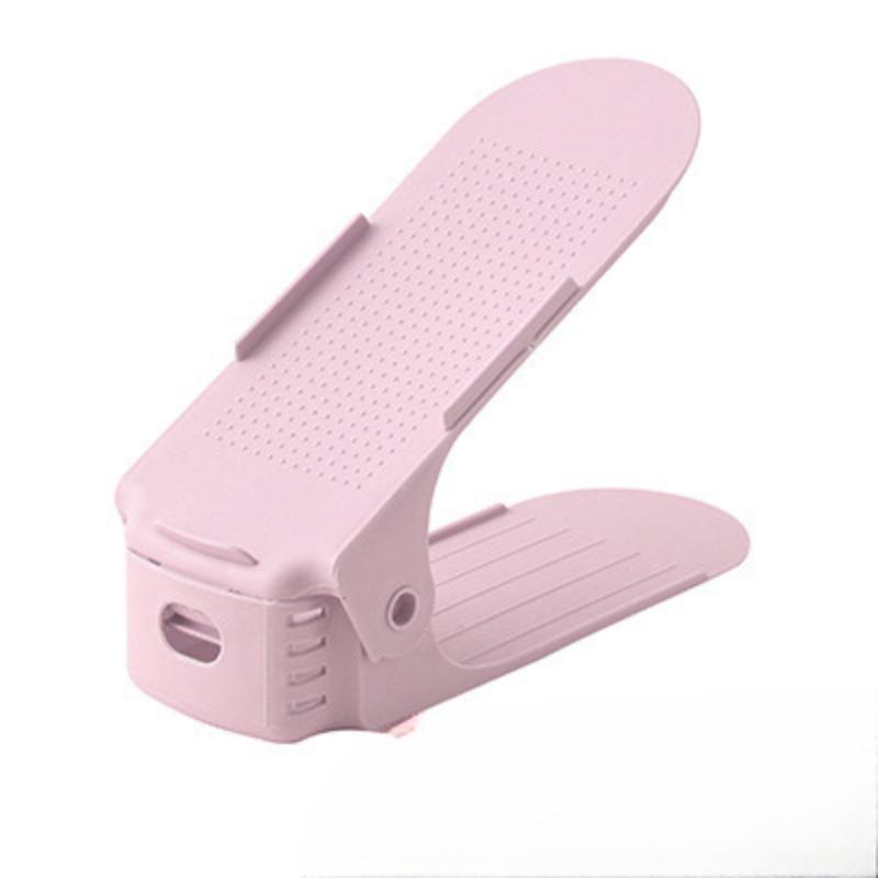 

Бытовая поддержка обуви двухслойная стойка для хранения интегрированная регулируемая обувница экономит место в комнате общежития стойка для хранения обуви розовый