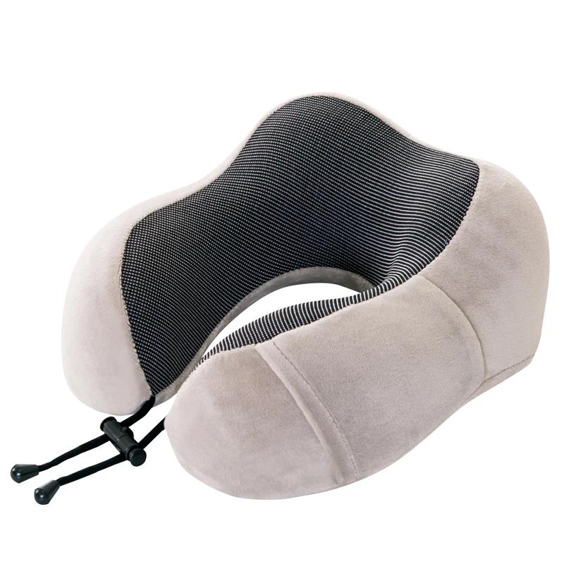 

U Shaped Memory Foam Neck Pillows SoftTravel Pillow Massage Neck Pillow SleepincAirplane Pillow Cervical Bedding серый