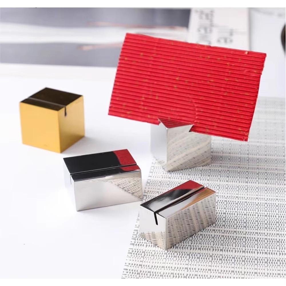 Solid Photo Picture Holder Clip Geometric Shape Menu Sign Holder  Wedding Party