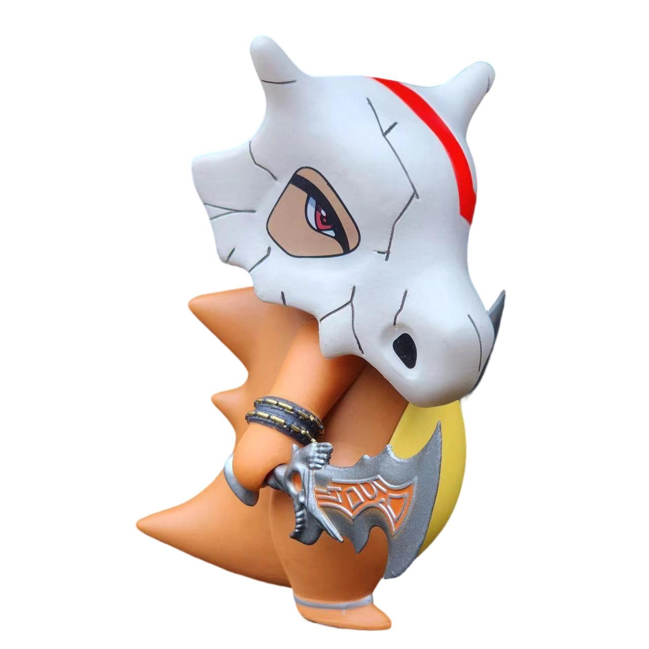 

Cubone Kratos Cosplay Action Figurine 12Cm Pvc Collectible Model Desktop Decoration For Anime Game Fans And Plaything Collectors