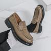 Trend Casual Leather Shoes Men Slip On Loafers Men’s Dress Shoes Business British Formal Office Orthopedic Dress Shoes For Men