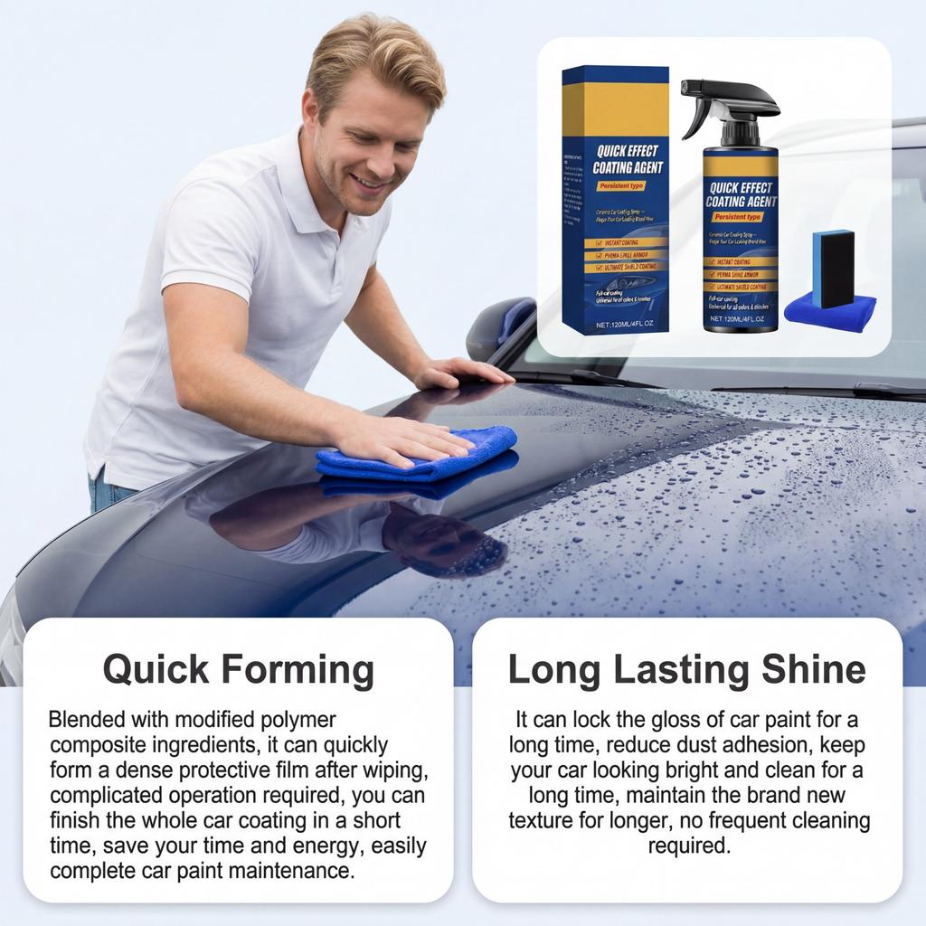 1/2/3 PCS Quick Effect Ceramic Car Coating Spray Restore Gloss Anti Oxidation Dust Repellent Nano Paint Protection DIY Kit 120ml