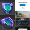 Universal Electroplated High-Definition Lens for Oni Mask Airflite Helmet - Tea Color, Day and Night Compatible