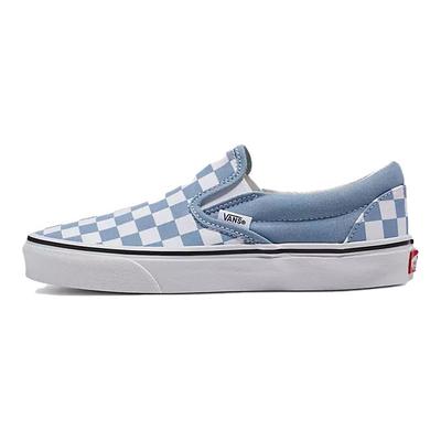 Classic Slip-On Color Theory Checkerboard - Azul Polvo Zapatillas Unisex VN000BVZDSB