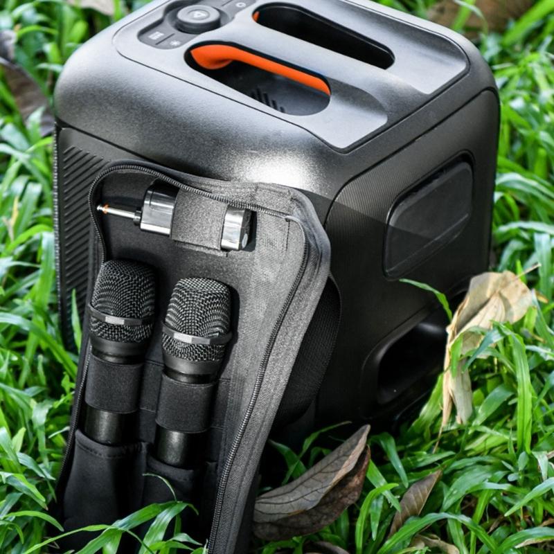 Microphone Carrying Case Inner Holder Pocket Stable Carry Case with Handle Securely Store and Transport Your Microphone