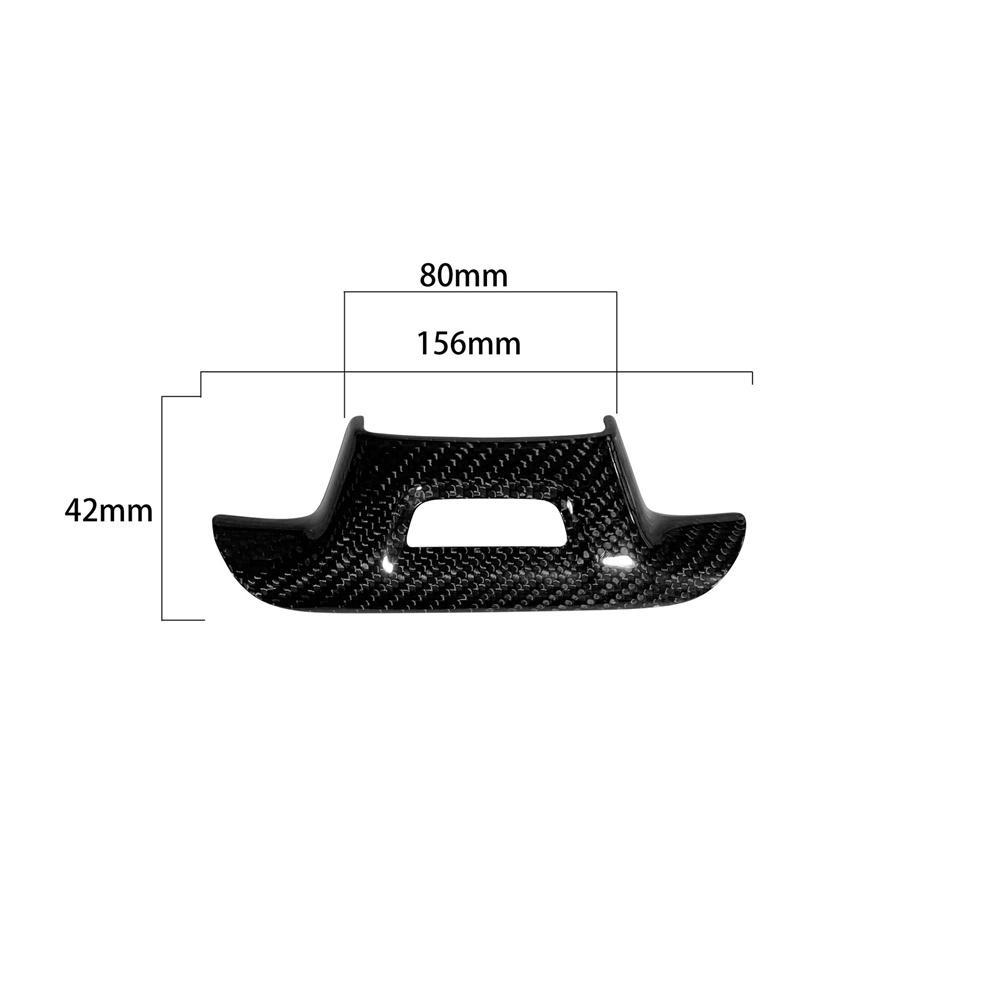 Real Carbon Fiber Steering Wheel Lower Cover Trim Fits For Chevrolet Camaro 2016-2023